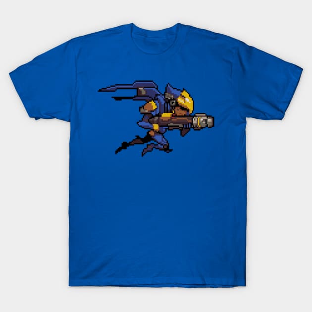 Overwatch - 16-Bit Pharah T-Shirt by wyckedguitarist